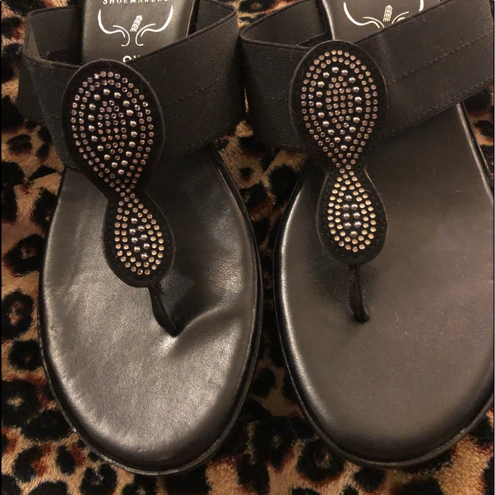 Sexy Black Italian made Wedges